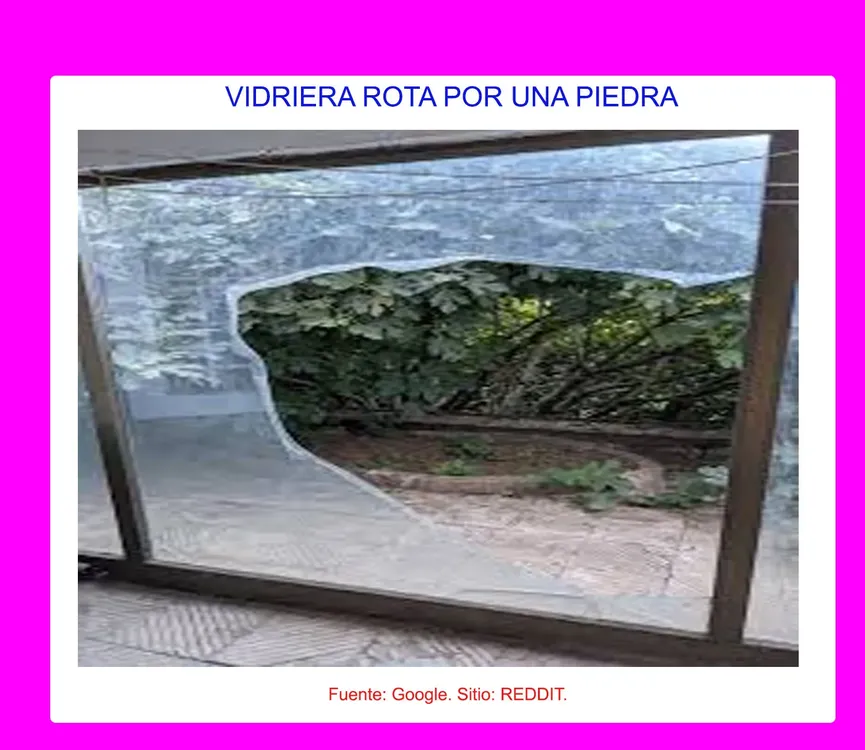 VIDRIERA ROTA