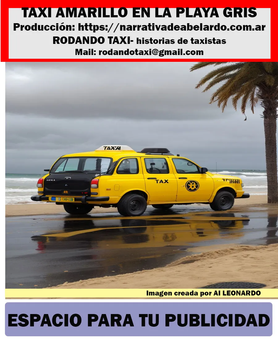 TAXI AMARILLO EN PLAYA
